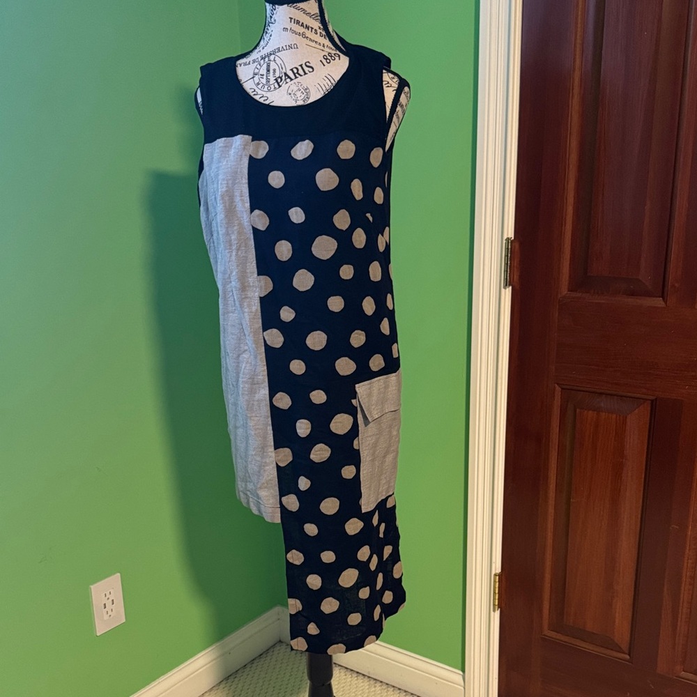 Polka Dot Sleeveless Midi Top